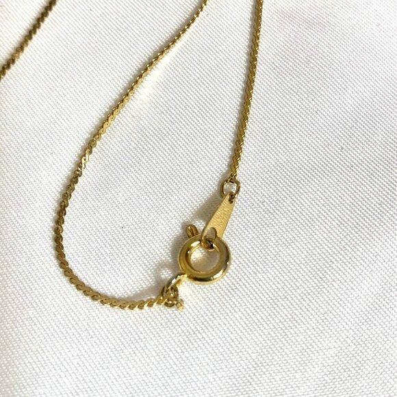 Vintage Gold Tone Faux Pearl 15" Choker Necklace - Picture 6 of 7